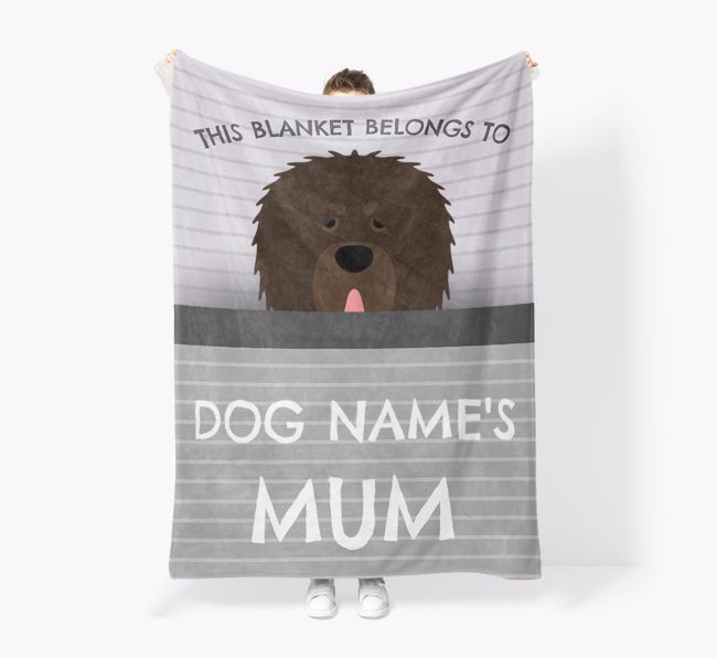 'This Blanket Belongs To...' - Personalised {breedFullName} Blanket: Premium Sherpa Fleece